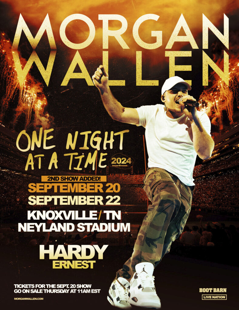 MORGAN WALLEN ADDS HISTORIC 2ND NIGHT AT NEYLAND: FRIDAY, SEPTEMBER 20 ...